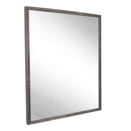 Natural Earth Tones Framed Vanity Wall Mirror (size: 17.5''x 23'')