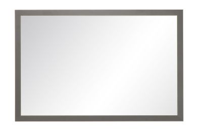 Modern Matte Charcoal Wall Mirror (size: 29.5'' x 47.5'')