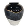 Metal 19"h Pot Vase, Blue