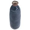 Cer, 24" Dimpled Vase, Navy