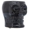 Cer, 5" Skull Vase, Black