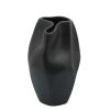 Cer, 10"h Abstract Vase, Black