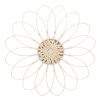 Wicker, 32", Flower Wall Accent, Natural