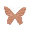 Resin 8" W Origami Butterfly Wall Decor, Salmon