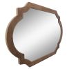 Wood 44.5" Frame Wall Mirror,brown Wb