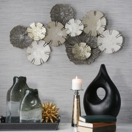 Metal 36" Lily Pads Wall Accent, Multi Wb