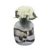Glass, 11''h, Dented Vase, Gray