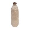 24" Dimpled Vase, Ivory