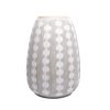 Gray/white Bulb Vase 16"