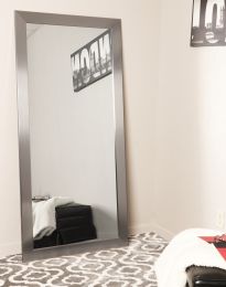Silver Style Floor Leaning Tall Mirror 32''x 71''