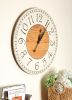 36" Oversized Antique White Farmhouse Wall Clock6