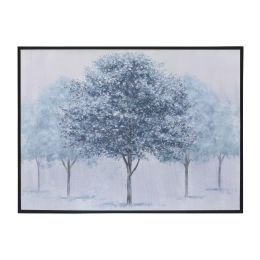 48x36 Hand Painted Tree Canvas, Green