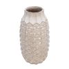 18" Geo Vase, Ivory
