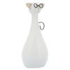 Cer, 7"h Chubby Cat W/ Glasses, Beige
