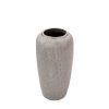 Ceramic 12.25" Vase, Silver
