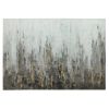 60x40 Abstract Hand Embelished Canvas Print, Gray