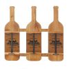 20" Bourdeaux Wood Wall-Mounted Wine Rack