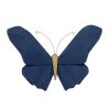 Resin 6" W Origami Butterfly Wall Decor, Navy