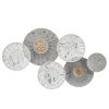 Metal 26" 6-disc Pads Wall Deco, Gray Wb