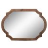 Wood 44.5" Frame Wall Mirror,brown Wb
