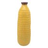 24" Dimpled Vase, Yellow