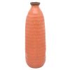 Cer, 24" Dimpled Vase, Terracotta