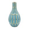 Turquoise/gold Ceramic Vase 12"