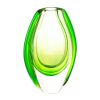 10" Emerald Art Glass Vase