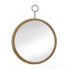 Eva Round Wood Mirror With Hook