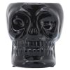 Cer, 5" Skull Vase, Black