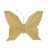 Resin 10" W Origami Butterfly Wall Decor, Gold