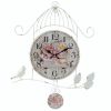 Birdcage Country Rose Wall Clock