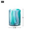 Small Blue Cylinder Glass Vase