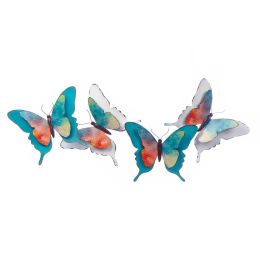 35" Watercolor Butterfly Wall Decor
