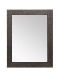Scratched Black Framed Vanity Wall Mirror (size: 32''x 50'')