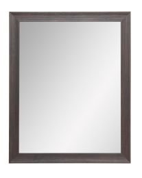 Rustic Espresso Framed Vanity Wall Mirror (size: 31.5''x 49.5'')
