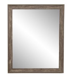 Simply Distressed Chocolate Framed Vanity Wall Mirror (size: 31.5''x 49.5'')