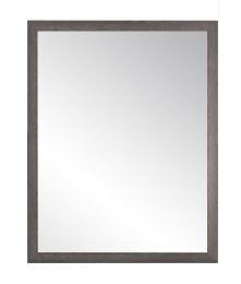 Charcoal Farmhouse Gray Wall Mirror (size: 29.5'' x 47.5'')